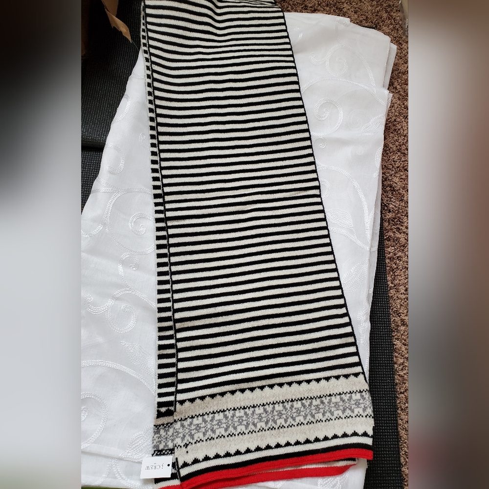 NWT J. Crew Striped Scarf.